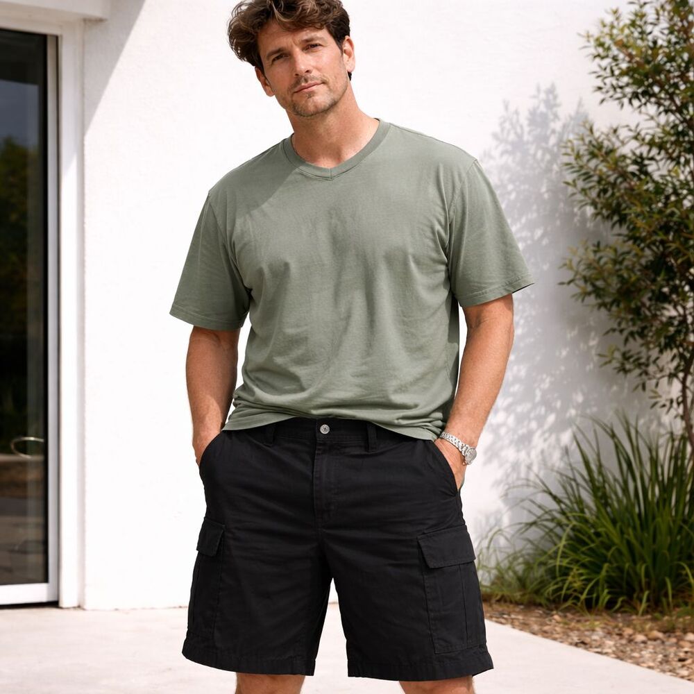 Sonoma Life + Style Cargo Shorts Size 33 x 11 Black SNS113006 NWT